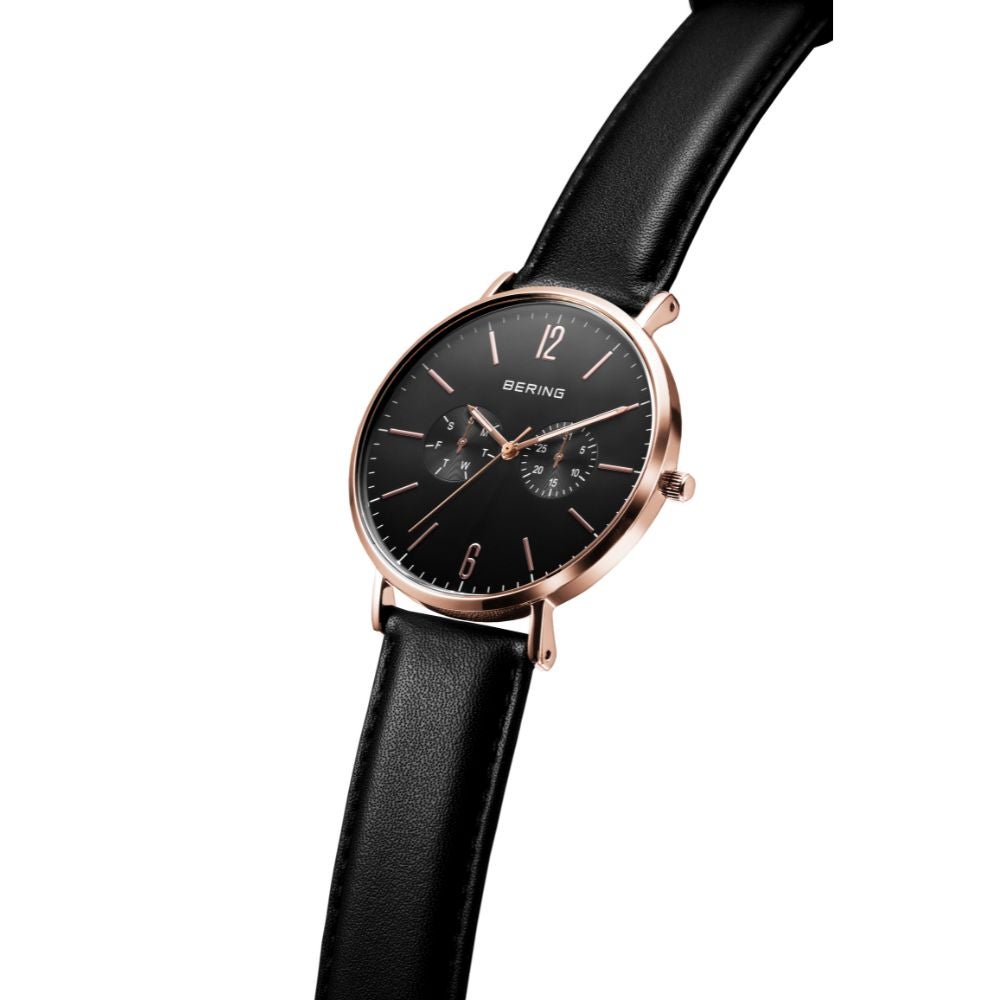 BERING Mens Unisex Changes Black×RoseGold 14240-166（ベーリング メンズ ユニセックス腕時計 チェンジズ ブラック×ローズゴールド）
