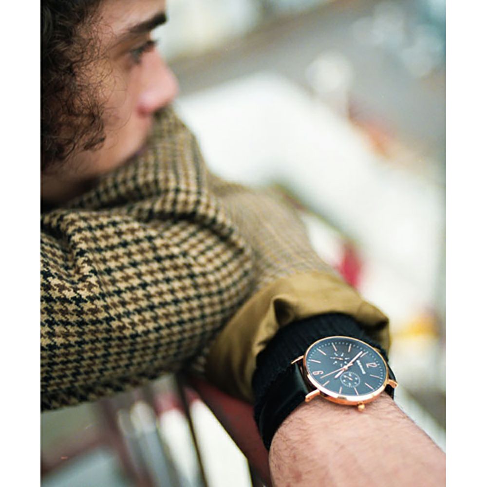 BERING Unisex Changes Black×RoseGold 14240-166（ベーリング ユニセックス腕時計 チェンジズ ブラック×ローズゴールド）