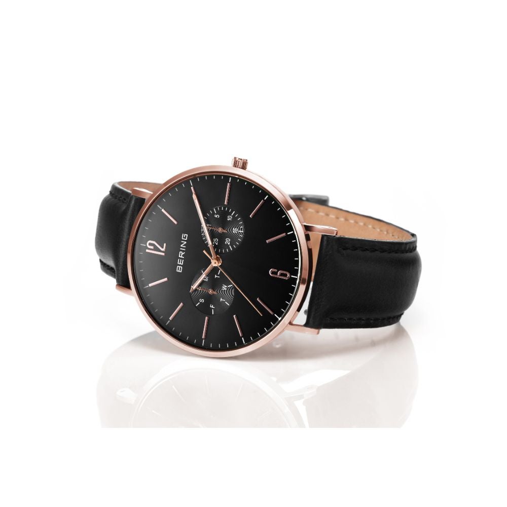 BERING Mens Unisex Changes Black×RoseGold 14240-166（ベーリング メンズ ユニセックス腕時計 チェンジズ ブラック×ローズゴールド）