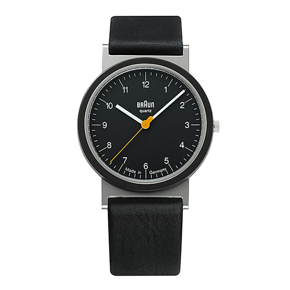 BRAUN WATCH BLACK LEATHER AW10（ブラウン 腕時計 ブラックレザー