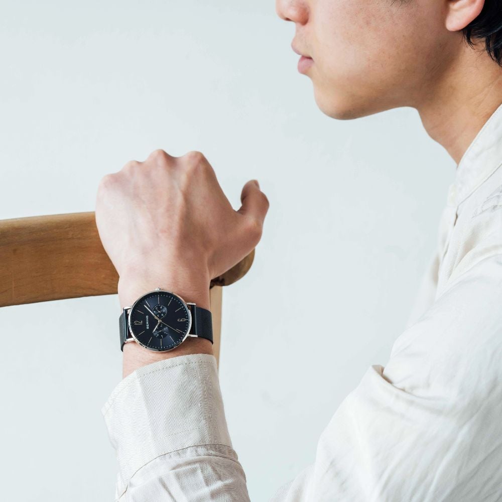 BERING Mens Unisex Changes Blue×Silver 14240-307 （ベーリング メンズ ユニセックス腕時計 チェンジズ ブルー＆シルバー）