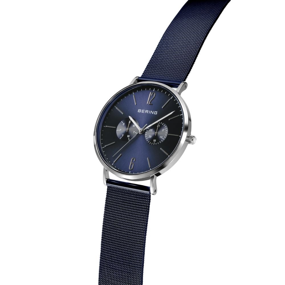 BERING Mens Unisex Changes Blue×Silver 14240-307 （ベーリング メンズ ユニセックス腕時計 チェンジズ ブルー＆シルバー）
