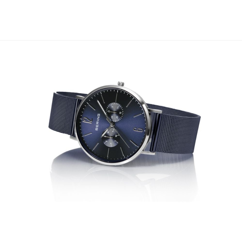 BERING Mens Unisex Changes Blue×Silver 14240-307 （ベーリング メンズ ユニセックス腕時計 チェンジズ ブルー＆シルバー）