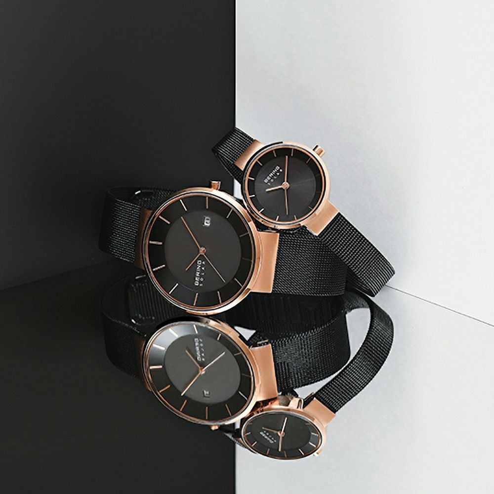 ベーリング　レディース　腕時計　ソーラー　ブラック BERING Ladies Scandinavian Solar Black×RoseGold 14627-166