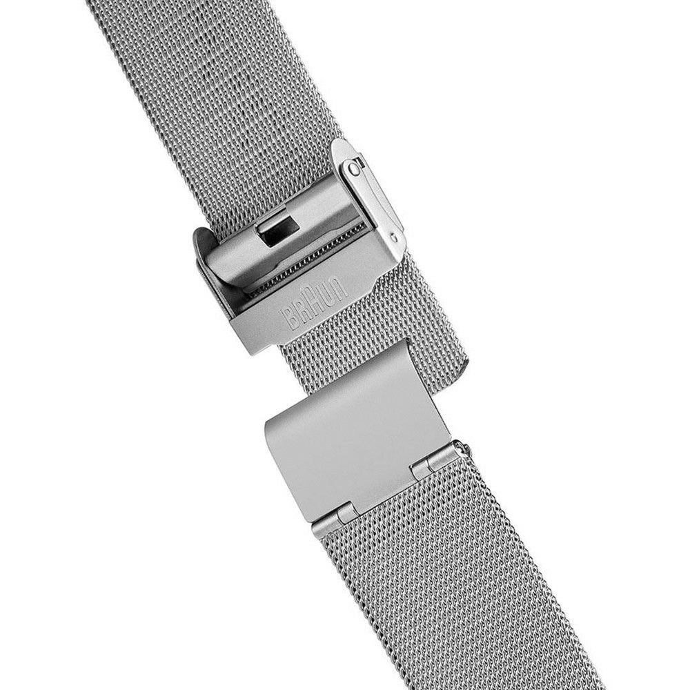BRAUN WATCH WHITE×SILVER MESH BN0031WHSLMHL