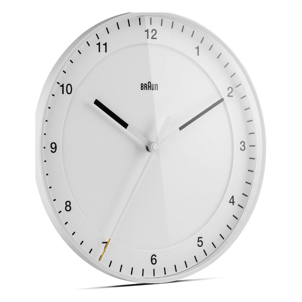BRAUN WALL CLOCK WHITE BC17W （ブラウン アナログ掛け時計 ホワイト 直径30cm）