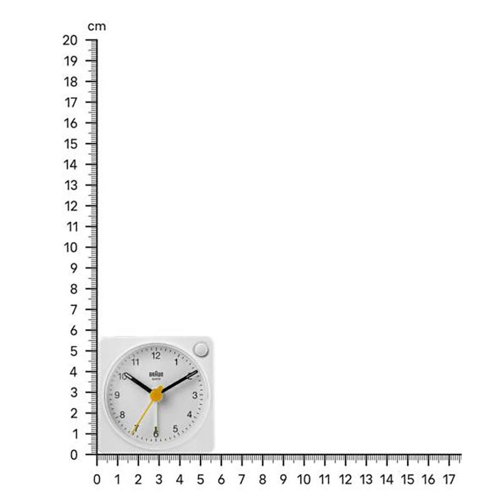 BRAUN ALARM CLOCK WHITE BC02XW （ブラウン置き時計 アナログアラーム