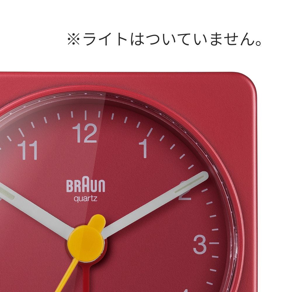 往年の名作「AB1(1987年)」をベースに再現 BRAUN ALARM CLOCK BLUE BC02R（ブラウン置き時計 アナログアラームクロック レッド）
