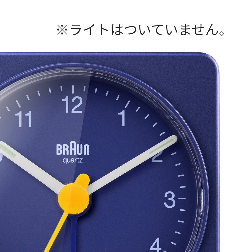 往年の名作「AB1(1987年)」をベースに再現 BRAUN ALARM CLOCK BLUE BC02BL（ブラウン置き時計 アナログアラームクロック ブルー）