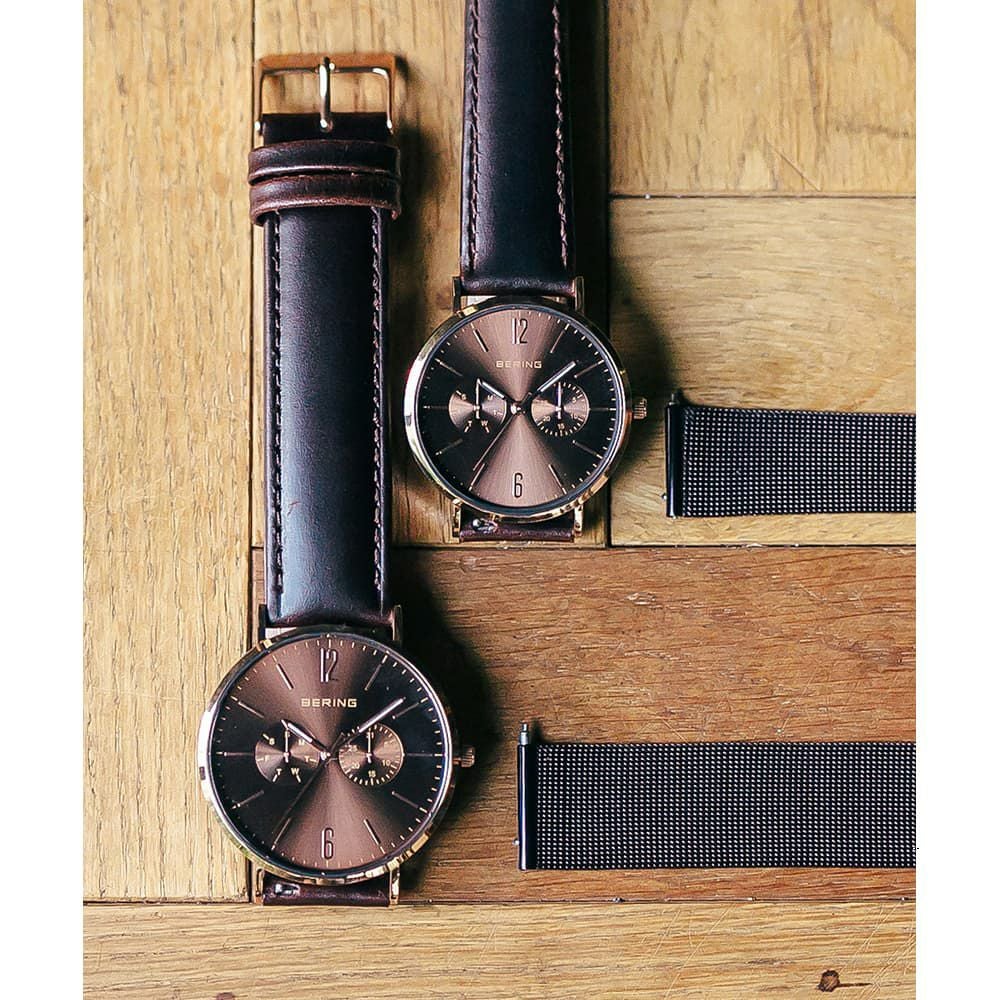 BERING Unisex Changes 40mm Brown 14240-265（ベーリング ユニ