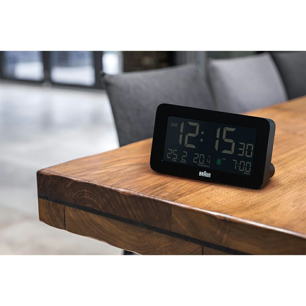 BRAUN DIGITAL ALARM CLOCK BLACK BC10B（ブラウン デジタルアラーム