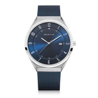 BERING Mens Unisex Ultra Slim Blue 18740-307 （ベーリング メンズ ユニセックス 腕時計 ウルトラスリム ブルー）