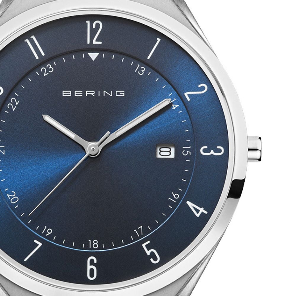BERING Mens Unisex Ultra Slim Blue 18740-307 （ベーリング メンズ ユニセックス 腕時計 ウルトラスリム ブルー）