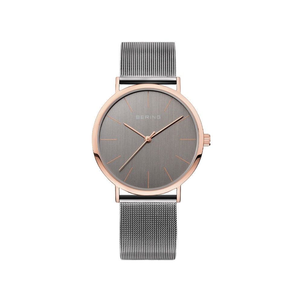 BERING Unisex North Pole 13436-369（ベーリング ユニセックス ノースポール グレー×ローズゴールド）