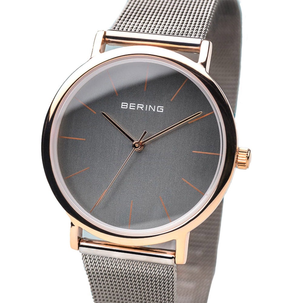 BERING Unisex North Pole 13436-369（ベーリング ユニセックス ノースポール グレー×ローズゴールド）