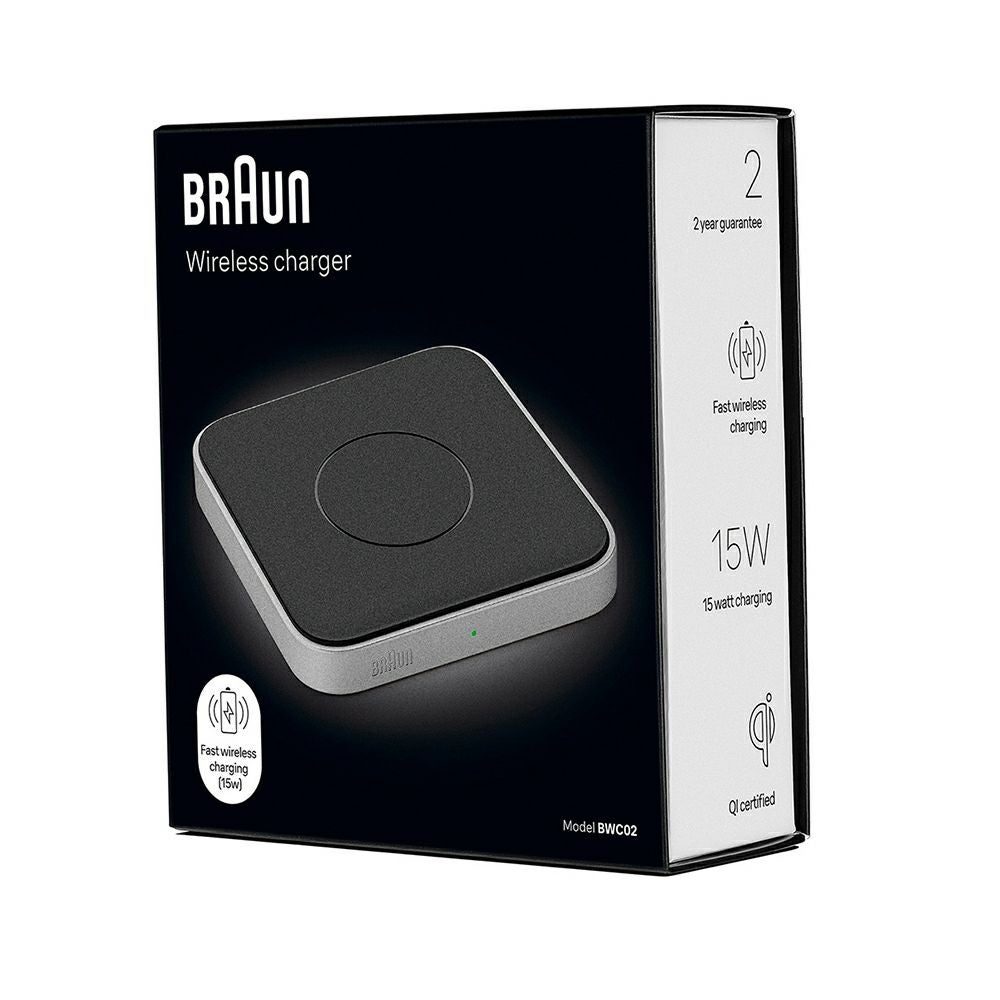 BRAUN 高速充電器 ワイヤレスチャージャー Qi規格 BWC02 | NORDIC FEELING