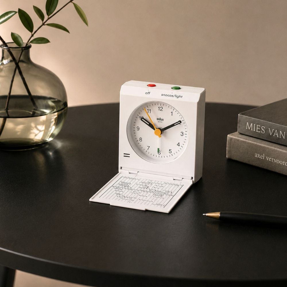 BRAUN Travel Alarm Clock BC05W (ブラウン トラベル アラームクロック ホワイト)