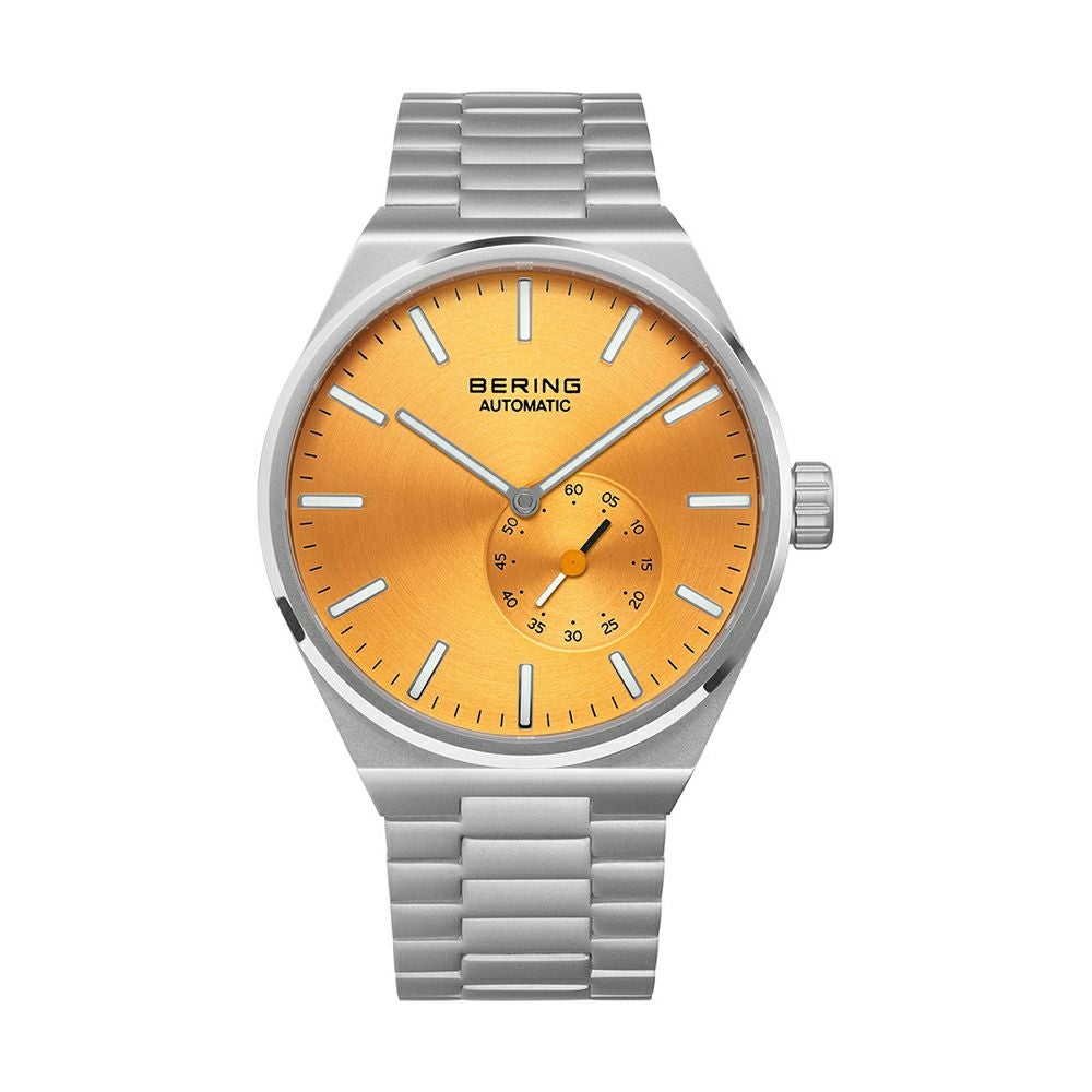 BERING MENS AUTOMATIC ARCTIC CIRCLE YELLOW SILVER 19441-701