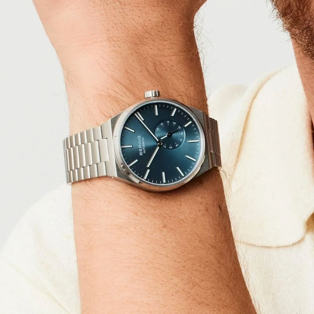 ベーリング オートマチック チャリティーモデル タイムトゥケア ブルー×シルバー 19441-charity