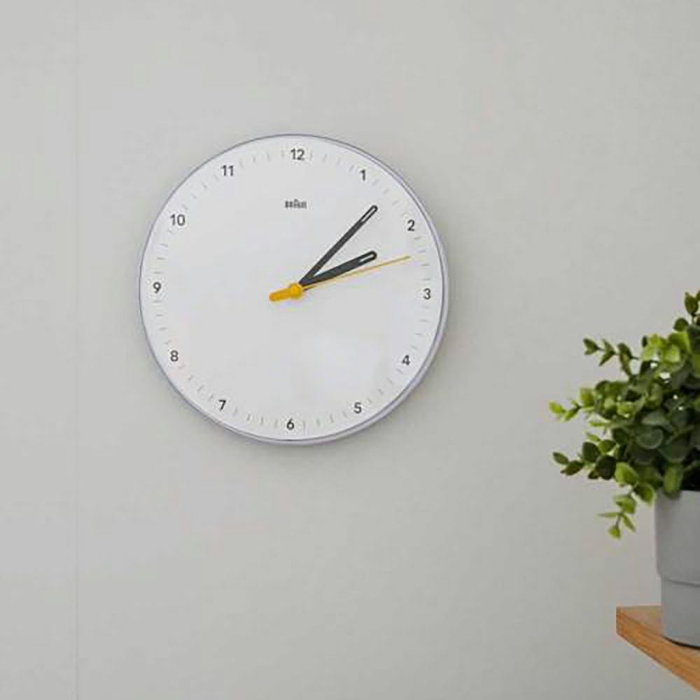 5月下旬入荷予定】≪予約受付中≫ BRAUN WALL CLOCK WHITE BC26W