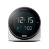 回転式べセルのデジタルアラームクロック BRAUN DIGITAL CLOCK WHITE BC24W （ブラウン デジタル置き時計 ホワイト）
