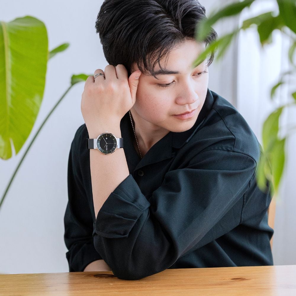 BERING Unisex Scandinavian Solar Deep green 14639-409 （ベーリング メンズユニセックス腕時計 ソーラー ディープグリーン）