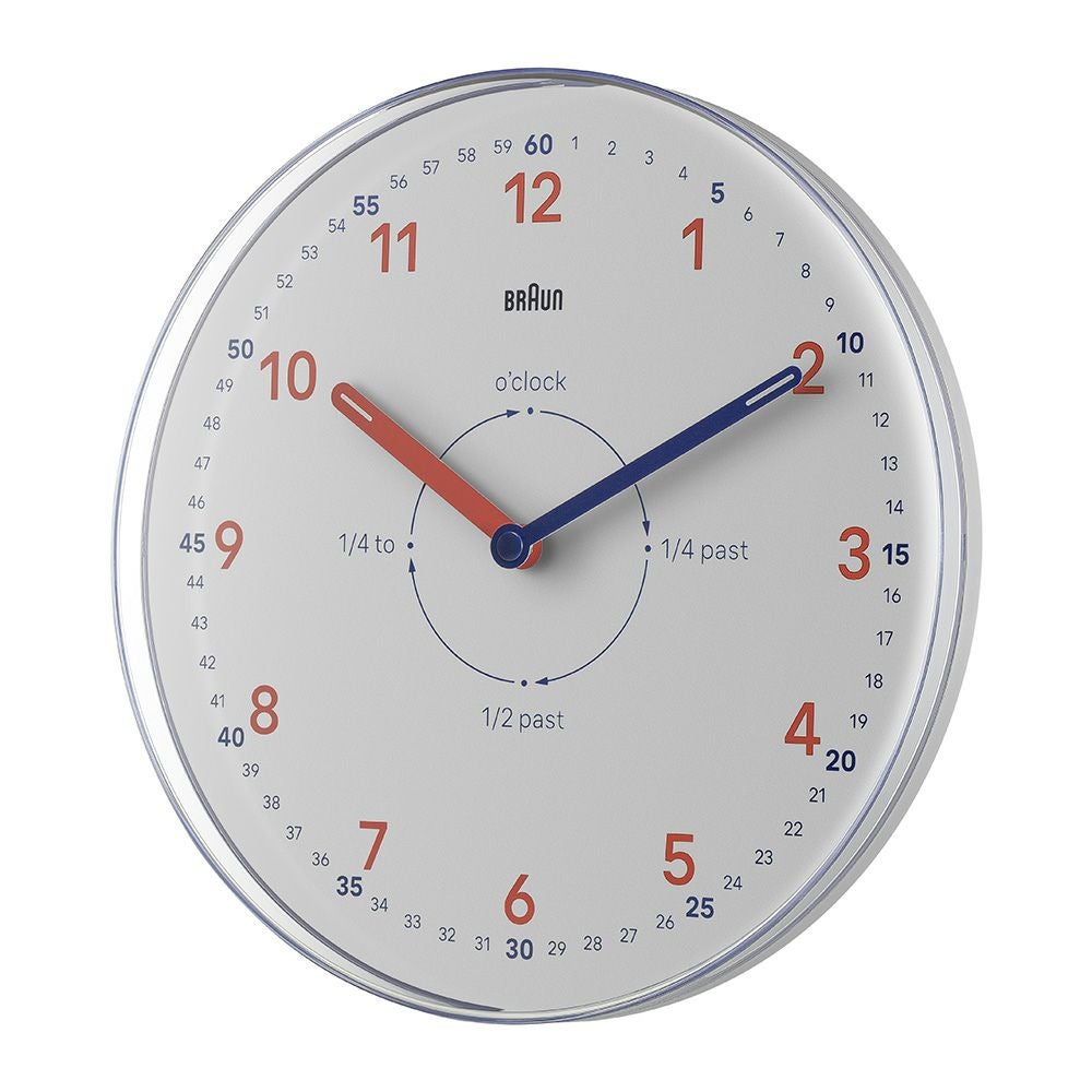 BRAUN Time Teacher WALL CLOCK WHITE BC26TW 