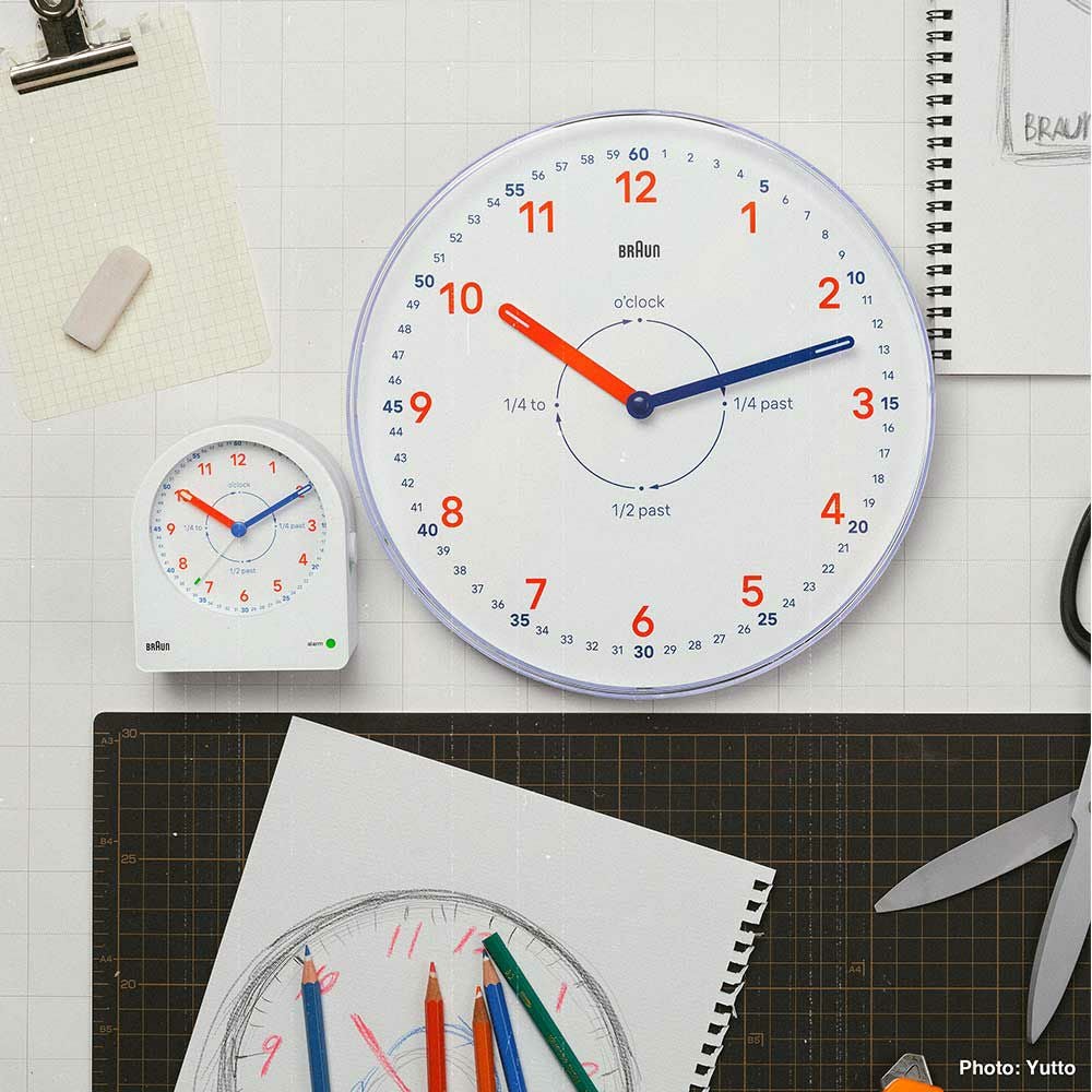 BRAUN Time Teacher WALL CLOCK WHITE BC26TW （ブラウン タイム