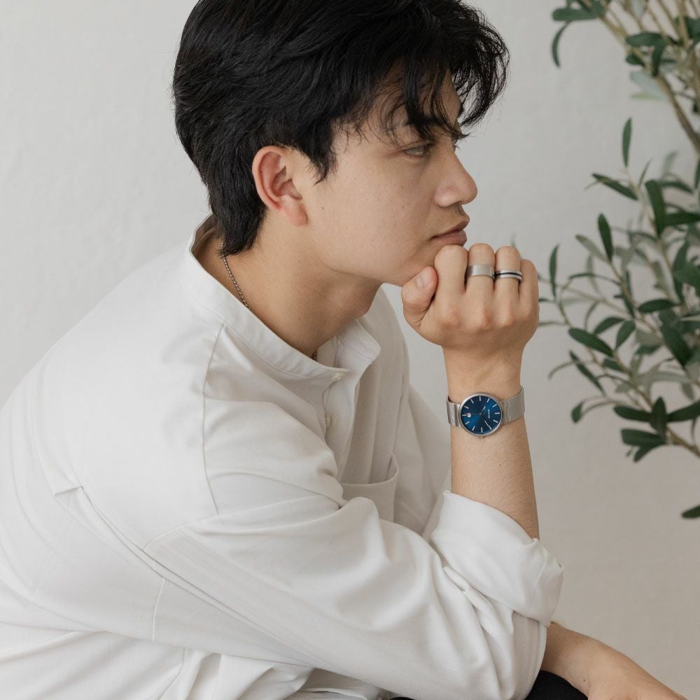 BERING Unisex Classic Curving Mesh Blue 11035-007（ベーリング ユニ