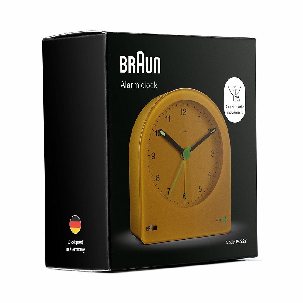 BRAUN ALARM CLOCK BC22Y（ブラウン アラーム置き時計 イエロー