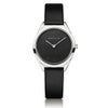 BERING Ladies Unisex Ultra Slim Black＆Silver 17031-402（ベーリング レディース ユニセックス 腕時計 ウルトラスリム ブラックレザーベルト＆シルバーケース）