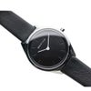 BERING Ladies Unisex Ultra Slim Black＆Silver 17031-402（ベーリング レディース ユニセックス 腕時計 ウルトラスリム ブラックレザーベルト＆シルバーケース）