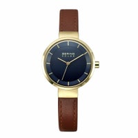 BERING Ladies Scandinavian Solar Navy Blue 14627-537 