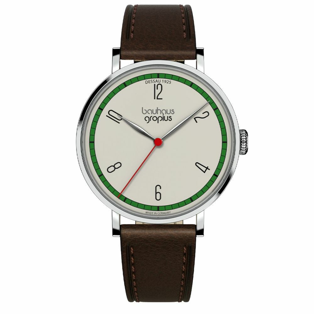 Bauhaus Walter Gropius (バウハウス・ヴァルター・グロピウス)  ニューバウハウス デッサウ1925シリーズ 数量限定 シリアルナンバー入りメンズ ユニセックス腕時計 WGN004-01