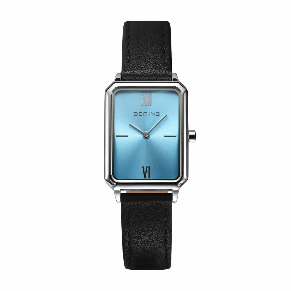 BERING Ladies Unisex Rectangle Leather 17423-408 （ベーリング