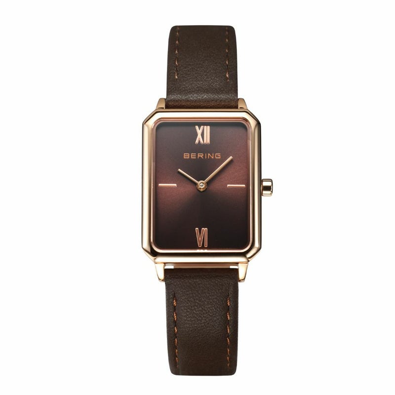 BERING Ladies Unisex Rectangle Leather 17423-565