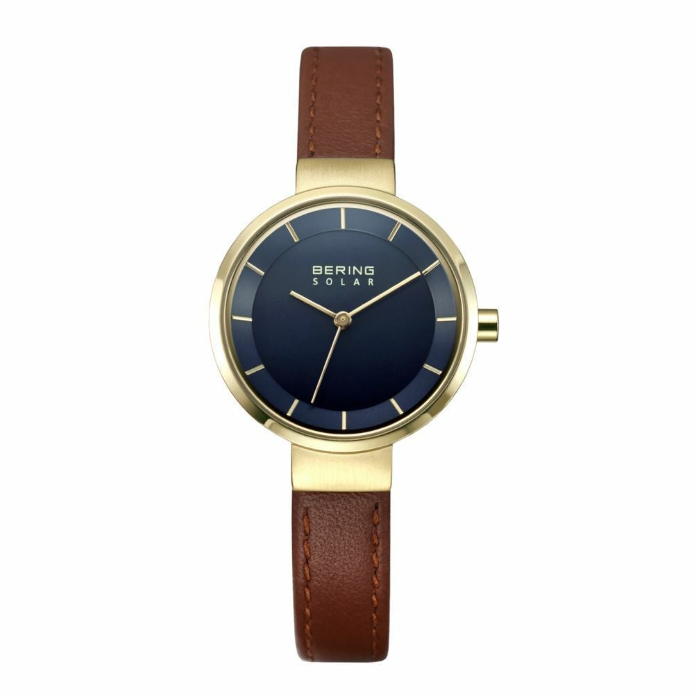 BERING Pair Watch Scandinavian Solar Navy Blue 14639-507 14627-537