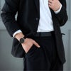 スレートグレイ×ゴールドのベーリングペアウォッチ2点セット BERING Pair Watch Changes Gray×Gold 14240-005 14236-005 （ベーリング ペアウォッチ 腕時計 グレー×ゴールド文字盤 ブラウンレザベルトー＆シルバーメッシュベルト）