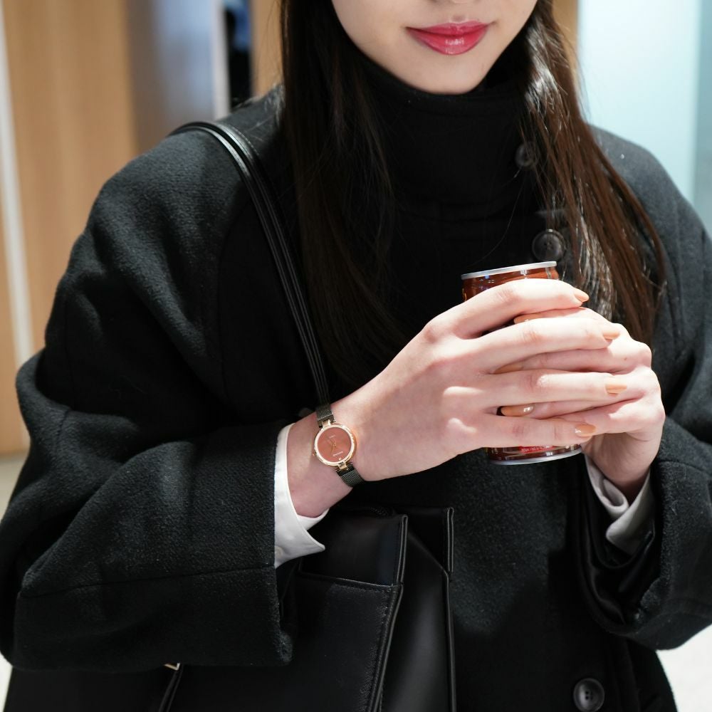 BERING Ladies Watch Classic Diamond Cherry Blossom Japan Limited 17724-069 