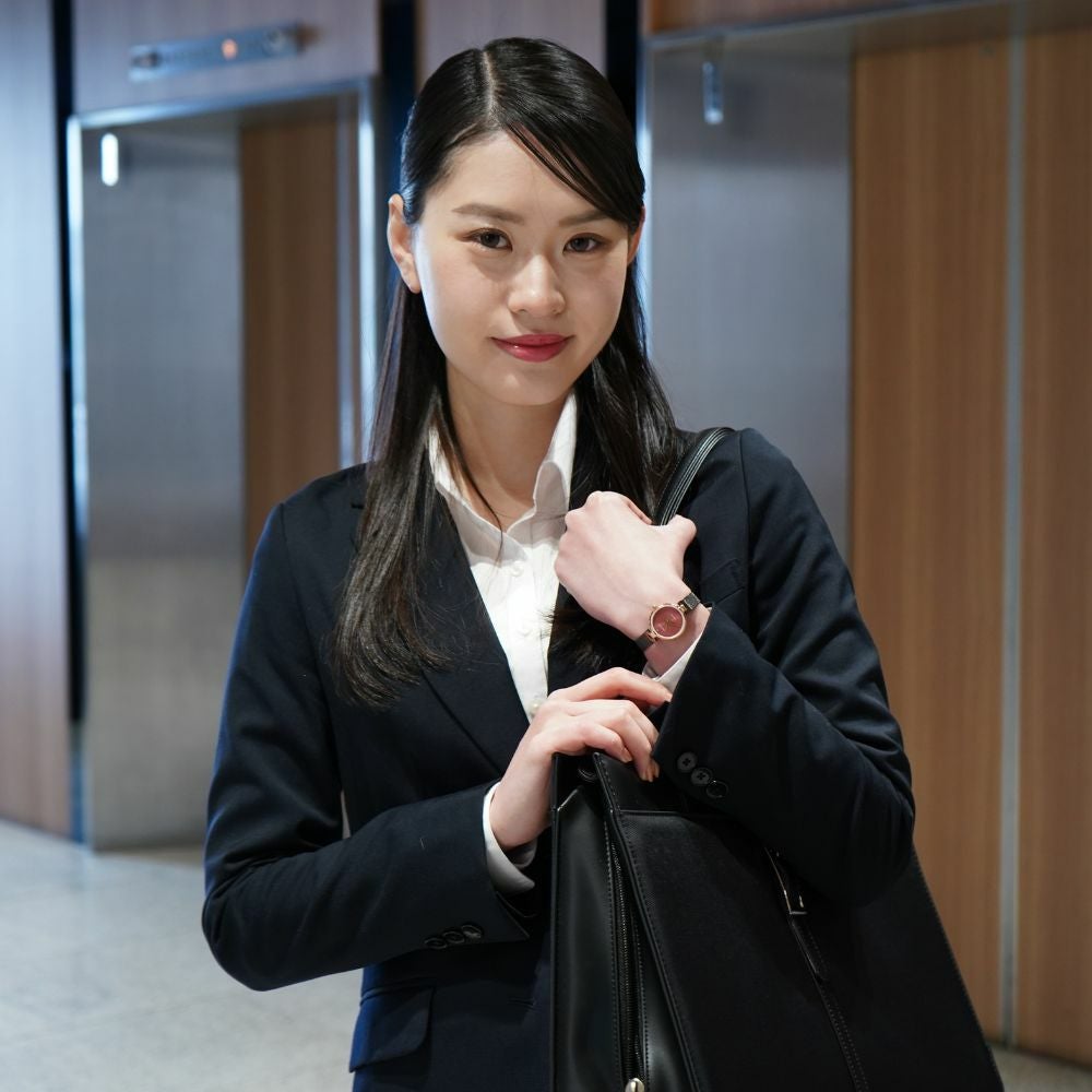 BERING Ladies Watch Classic Diamond Cherry Blossom Japan Limited 17724-069 