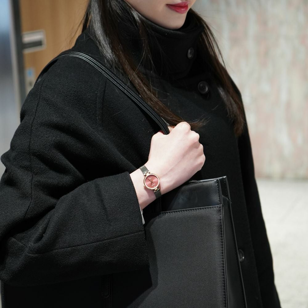 BERING Ladies Watch Classic Diamond Cherry Blossom Japan Limited 17724-069 