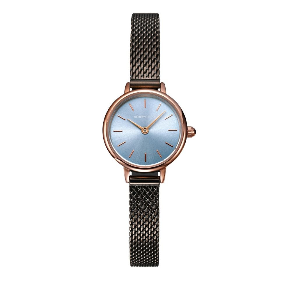 BERING Ladies Classic Mini Ice Blue 11022-368 (ベーリング レディース腕時計 クラシックミニ アイスブルー)