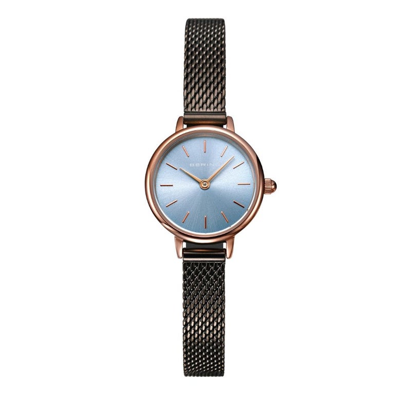 BERING Ladies Classic Mini Ice Blue 11022-368 (ベーリング レディース腕時計 クラシックミニ アイスブルー)