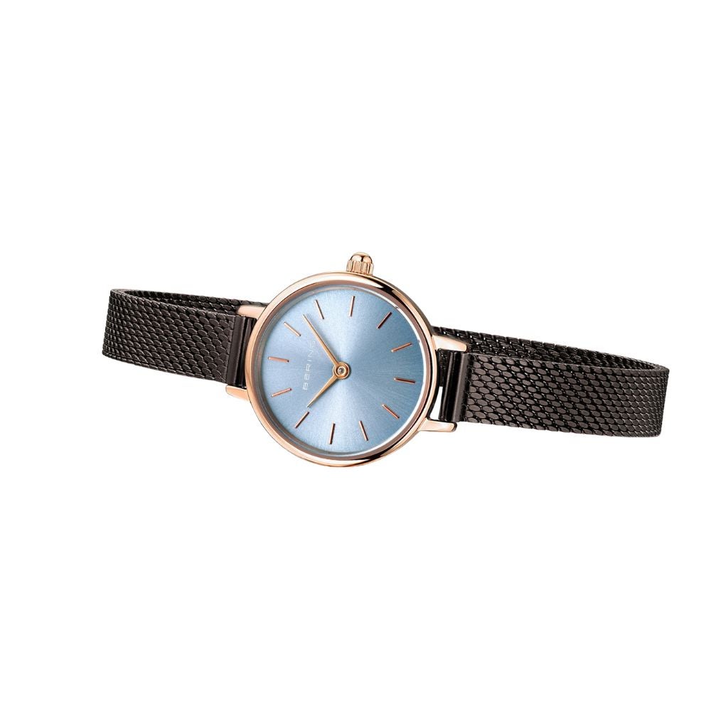 BERING Ladies Classic Mini Ice Blue 11022-368 (ベーリング レディース腕時計 クラシックミニ アイスブルー)