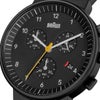 BRAUN CHRONOGRAPH WATCH LEATHER BLACK BN0035BBKBKG （ブラウン クロノグラフ腕時計 黒文字盤×黒ケース）