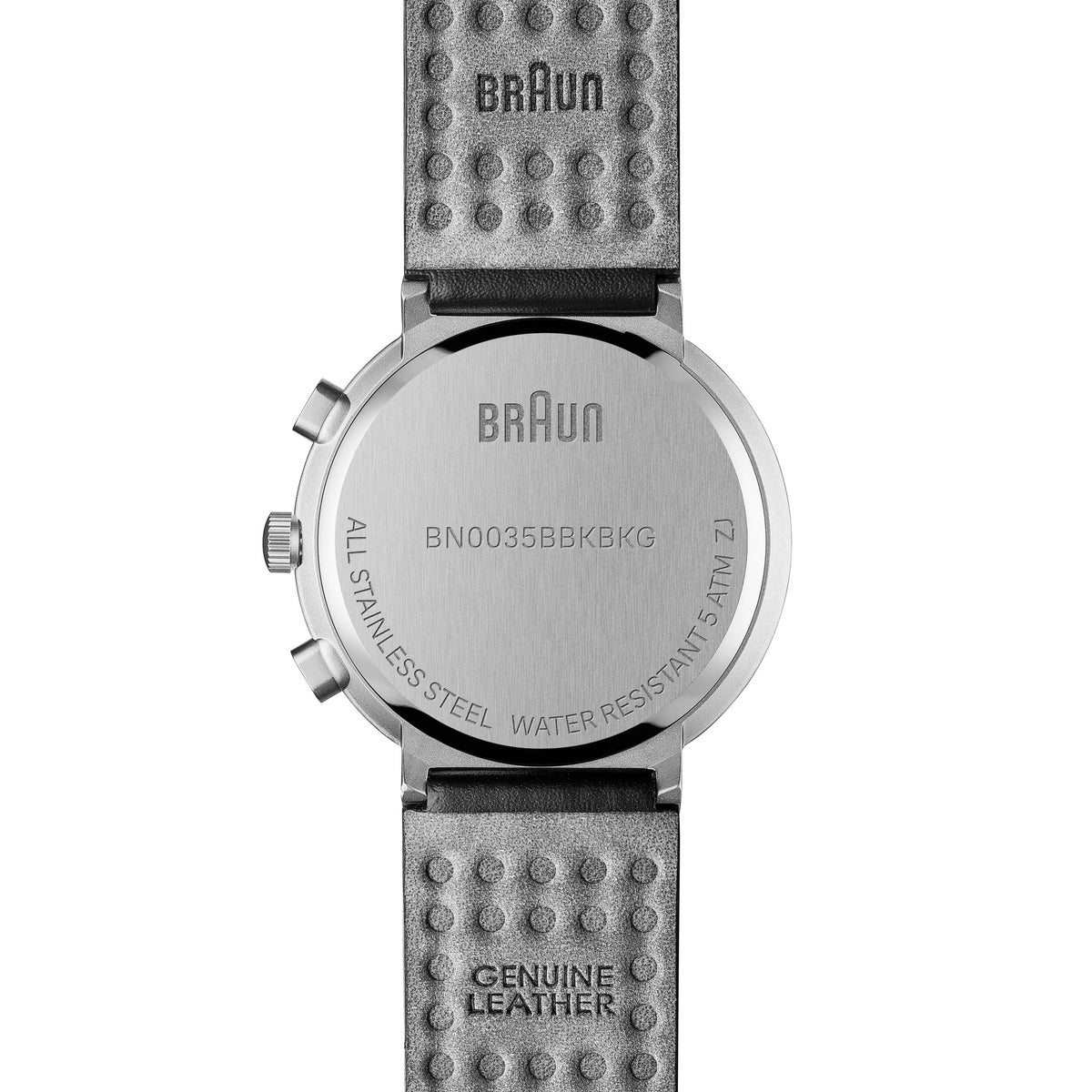 BRAUN CHRONOGRAPH WATCH LEATHER BLACK BN0035BBKBKG （ブラウン クロノグラフ腕時計 黒文字盤×黒ケース）