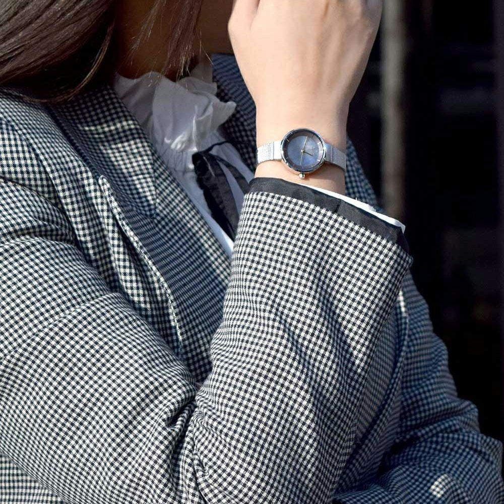BERING Pair Watch Mens Ladies Unisex SCANDINAVIAN SOLAR 14639-003 14627-002 （ベーリング スカンジナビアンソーラー グレー×ゴールド シルバーメッシュベルト）