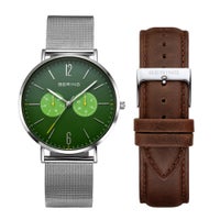 BERING Mens Unisex Changes OceanForest2026 Japan Limited Green 14240-509 （ベーリング メンズ ユニセックス 腕時計 チェンジズ オーシャンフォレスト2026 日本限定 グリーン）