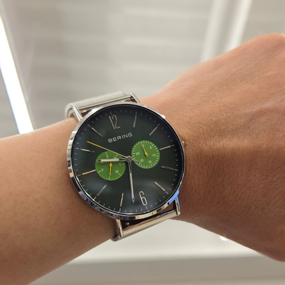 BERING Mens Unisex Changes OceanForest2026 Japan Limited Green 14240-509 （ベーリング メンズ ユニセックス 腕時計 チェンジズ オーシャンフォレスト2026 日本限定 グリーン）