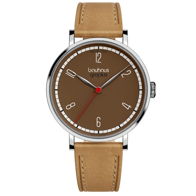 バウハウスデッサウ校舎誕生100周年記念 Bauhaus Walter Gropius (バウハウス・ヴァルター・グロピウス) ニューバウハウス デッサウ1925シリーズ メンズ ユニセックス腕時計 WGN003-15
